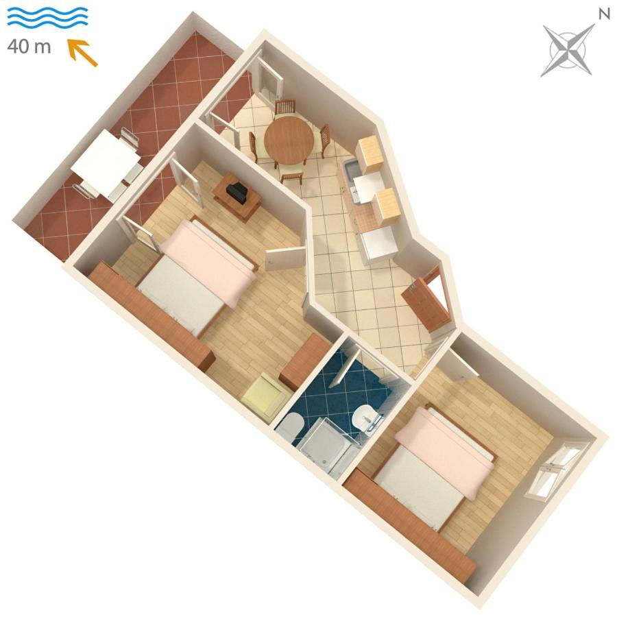 Apartments By The Sea Igrane, Makarska - 310 المظهر الخارجي الصورة